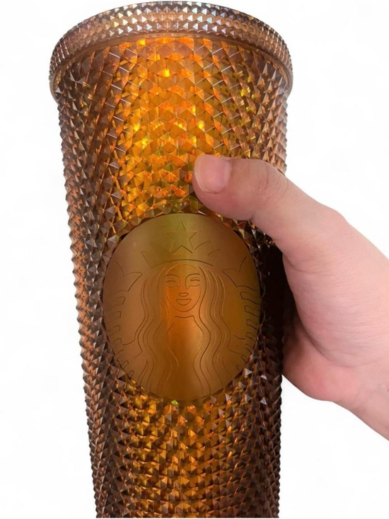 Starbucks Other - Starbucks Amber Studded Cold Cup - Deep Amber Brown